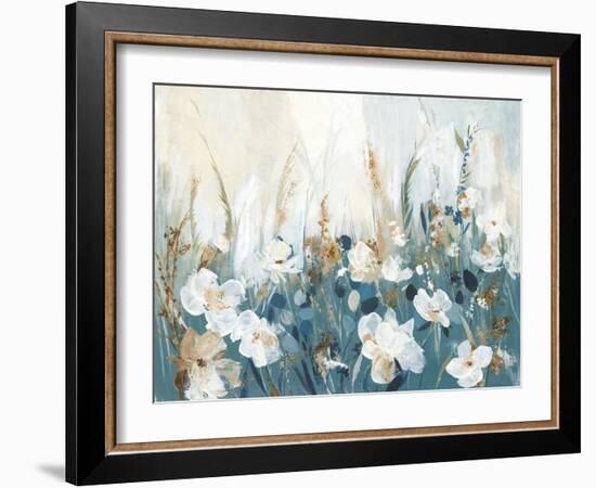 Blue Poppy Field-Allison Pearce-Framed Art Print