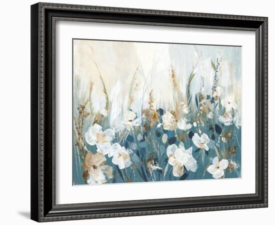 Blue Poppy Field-Allison Pearce-Framed Art Print