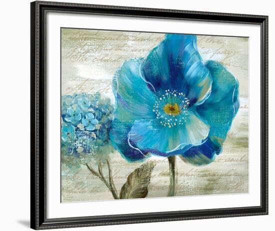 Blue Poppy Poem II-Nan-Framed Art Print