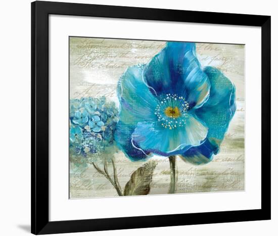 Blue Poppy Poem II-Nan-Framed Art Print