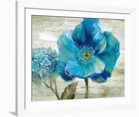 Blue Poppy Poem II-Nan-Framed Art Print