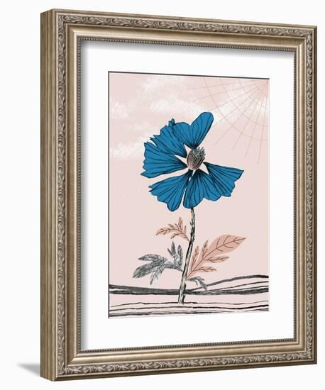 Blue Poppy-Cody Alice Moore-Framed Art Print