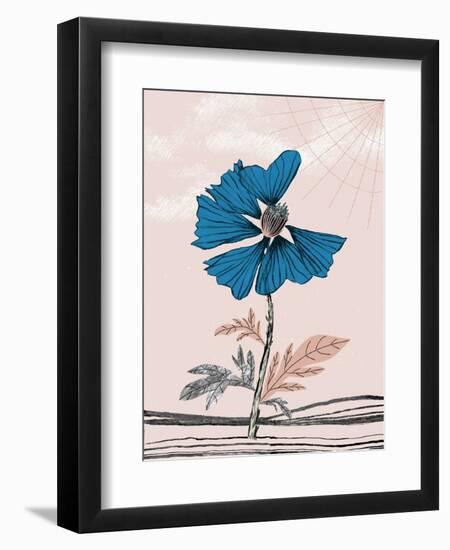 Blue Poppy-Cody Alice Moore-Framed Art Print