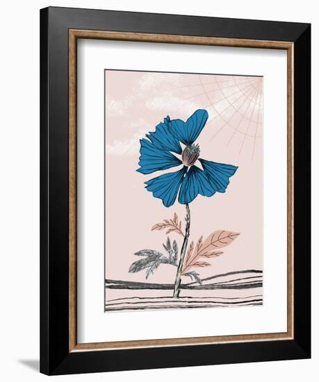 Blue Poppy-Cody Alice Moore-Framed Art Print