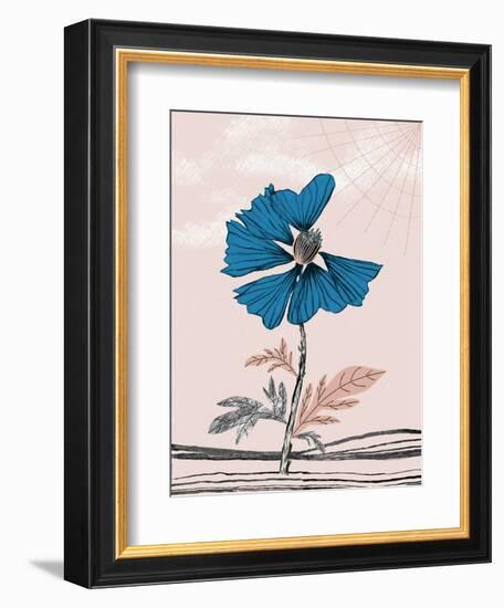 Blue Poppy-Cody Alice Moore-Framed Art Print