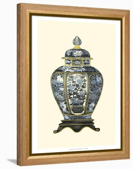 Blue Porcelain Vase I-Vision Studio-Framed Stretched Canvas