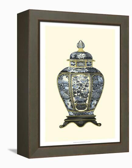 Blue Porcelain Vase I-Vision Studio-Framed Stretched Canvas