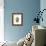 Blue Porcelain Vase I-Vision Studio-Framed Art Print displayed on a wall