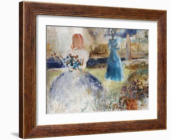 Blue Procession-Jodi Maas-Framed Giclee Print