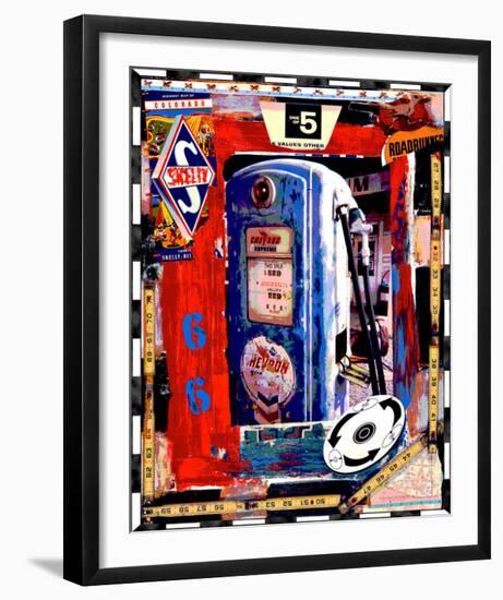 Blue Pump-Dave Newman-Framed Giclee Print