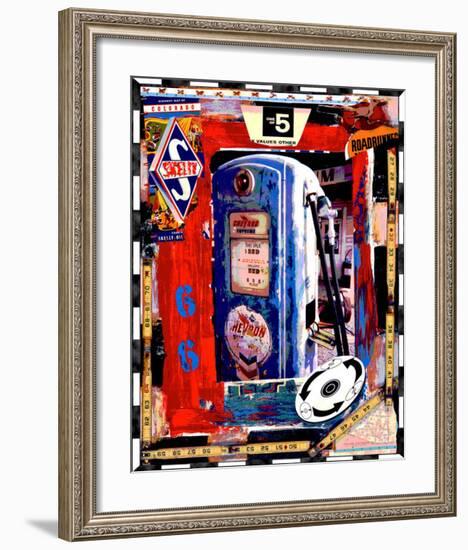 Blue Pump-Dave Newman-Framed Giclee Print