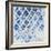 Blue Quatrefoil II-Patricia Pinto-Framed Art Print