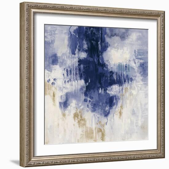 Blue Rain-Silvia Vassileva-Framed Art Print