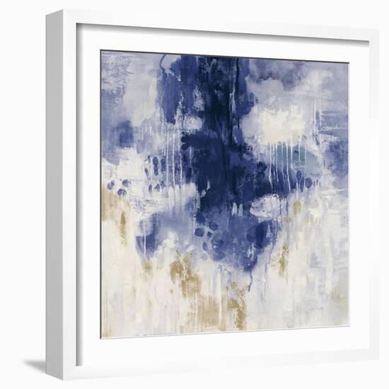 Blue Rain-Silvia Vassileva-Framed Art Print