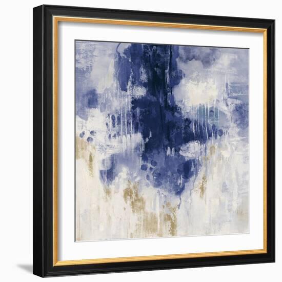 Blue Rain-Silvia Vassileva-Framed Art Print