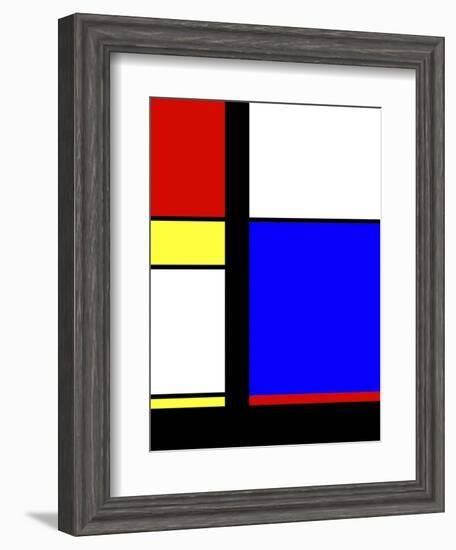 Blue Rectangle-Diana Ong-Framed Giclee Print