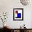 Blue Rectangle-Diana Ong-Framed Giclee Print displayed on a wall