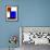 Blue Rectangle-Diana Ong-Framed Giclee Print displayed on a wall