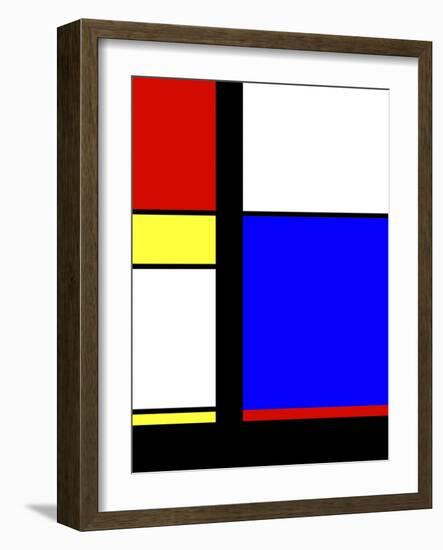 Blue Rectangle-Diana Ong-Framed Giclee Print