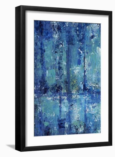 Blue Reflection Triptych I-Tim OToole-Framed Art Print
