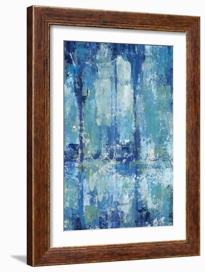 Blue Reflection Triptych II-Tim OToole-Framed Art Print