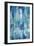 Blue Reflection Triptych II-Tim OToole-Framed Art Print