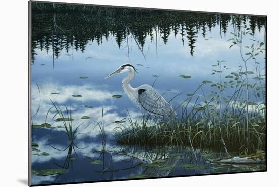 Blue Reflections-Jeff Tift-Mounted Giclee Print