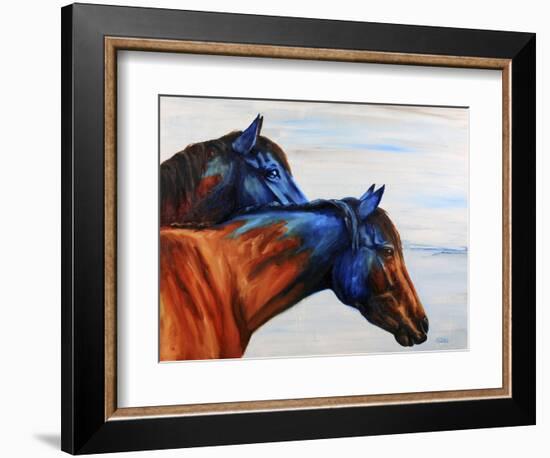 Blue Regalia-Renee Gould-Framed Giclee Print