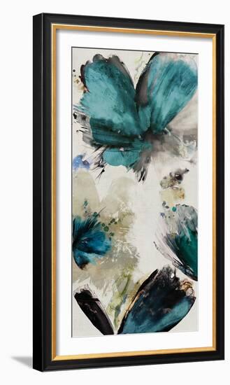 Blue Ribbon Blooms I-Asia Jensen-Framed Art Print