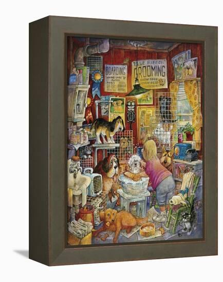 Blue Ribbon Groomer-Bill Bell-Framed Premier Image Canvas