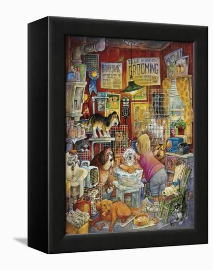 Blue Ribbon Groomer-Bill Bell-Framed Premier Image Canvas