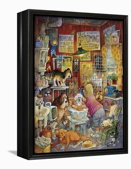 Blue Ribbon Groomer-Bill Bell-Framed Premier Image Canvas