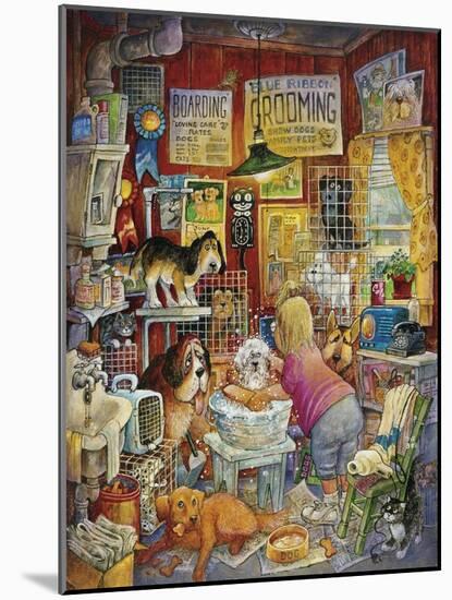 Blue Ribbon Groomer-Bill Bell-Mounted Giclee Print