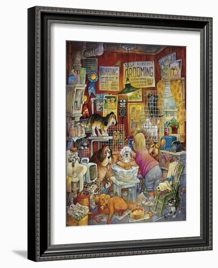 Blue Ribbon Groomer-Bill Bell-Framed Giclee Print