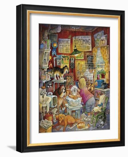 Blue Ribbon Groomer-Bill Bell-Framed Giclee Print