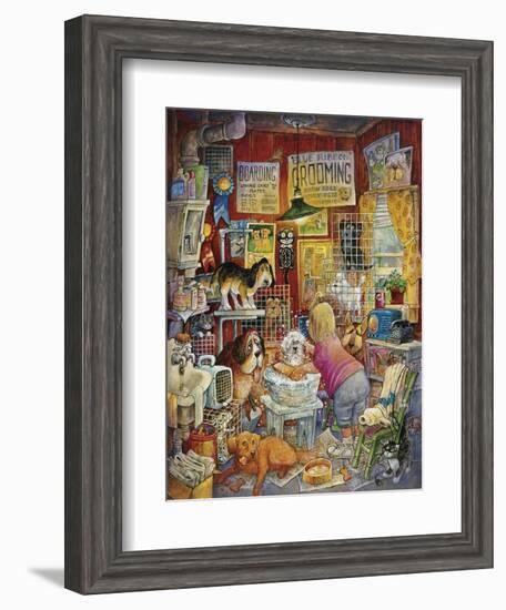 Blue Ribbon Groomer-Bill Bell-Framed Giclee Print