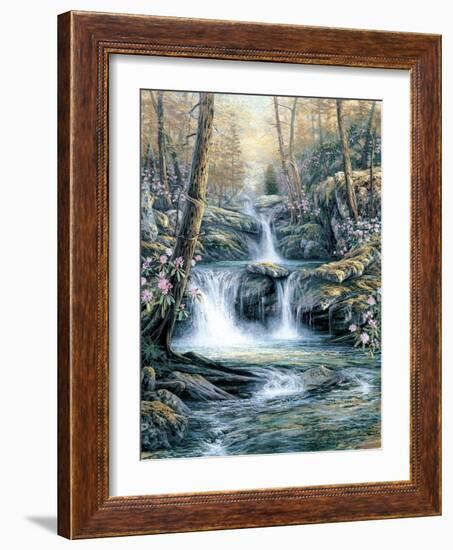 Blue Ridge Falls-Egidio Antonaccio-Framed Art Print