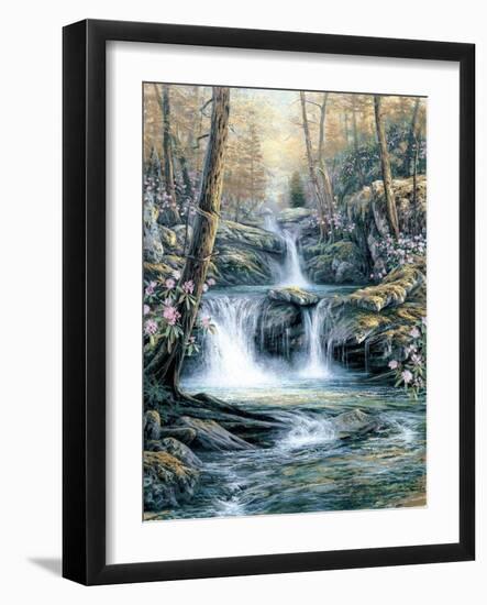 Blue Ridge Falls-Egidio Antonaccio-Framed Art Print