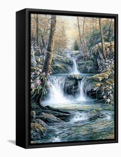 Blue Ridge Falls-Egidio Antonaccio-Framed Stretched Canvas