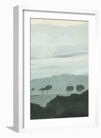 Blue Ridge Fog II-Emma Scarvey-Framed Art Print