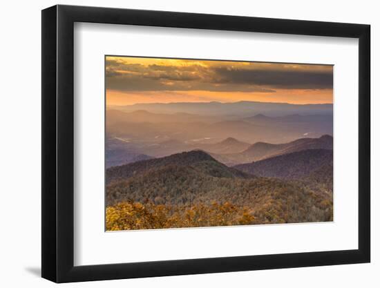 Blue Ridge Mountains at Dusk in North Georgia, Usa.-SeanPavonePhoto-Framed Photographic Print