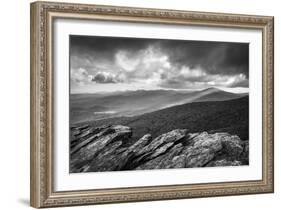 Blue Ridge Parkway Grandfather Mountain Rough Ridge Scenic Landscape Overlook-daveallenphoto-Framed Photographic Print