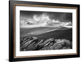 Blue Ridge Parkway Grandfather Mountain Rough Ridge Scenic Landscape Overlook-daveallenphoto-Framed Photographic Print