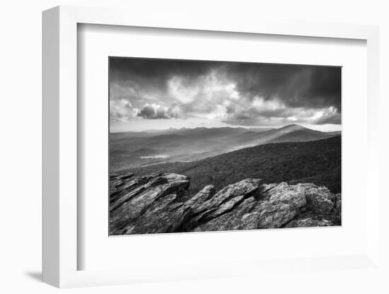 Blue Ridge Parkway Grandfather Mountain Rough Ridge Scenic Landscape Overlook-daveallenphoto-Framed Photographic Print