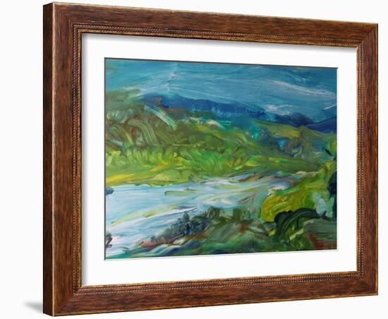 Blue River Landscape II, 1988-Brenda Brin Booker-Framed Giclee Print