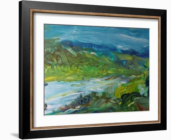 Blue River Landscape II, 1988-Brenda Brin Booker-Framed Giclee Print