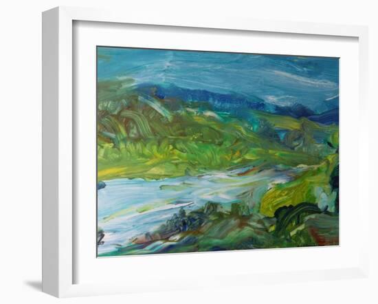 Blue River Landscape II, 1988-Brenda Brin Booker-Framed Giclee Print