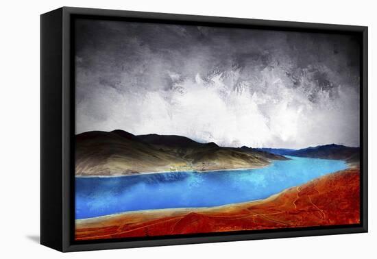 Blue River-Ata Alishahi-Framed Premier Image Canvas