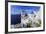 Blue Roofed Churches and Homes are Everywhere on the Island. Santorini. Greece-Tom Norring-Framed Photographic Print