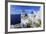 Blue Roofed Churches and Homes are Everywhere on the Island. Santorini. Greece-Tom Norring-Framed Photographic Print